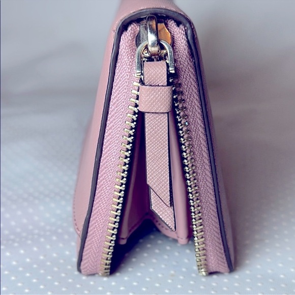 EUC Kate Spade Dusty Rose Zip-Around long Wallet - Picture 7 of 13